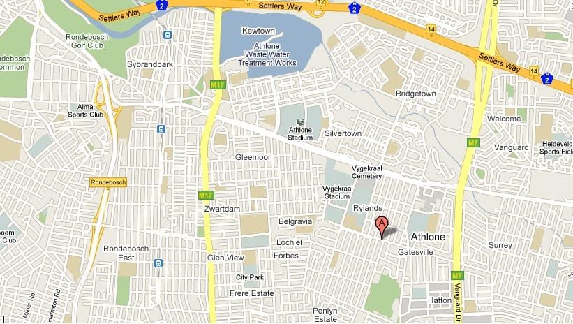 kart av athlone Cape Town