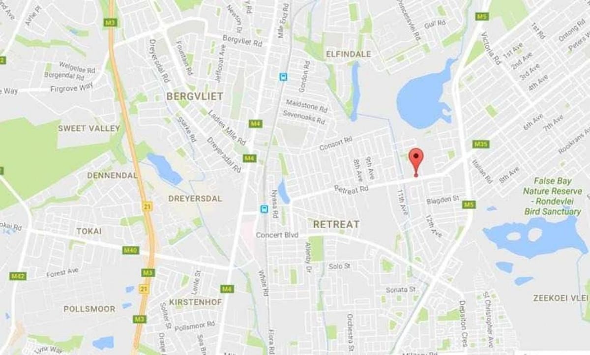 kart over bergvliet Cape Town