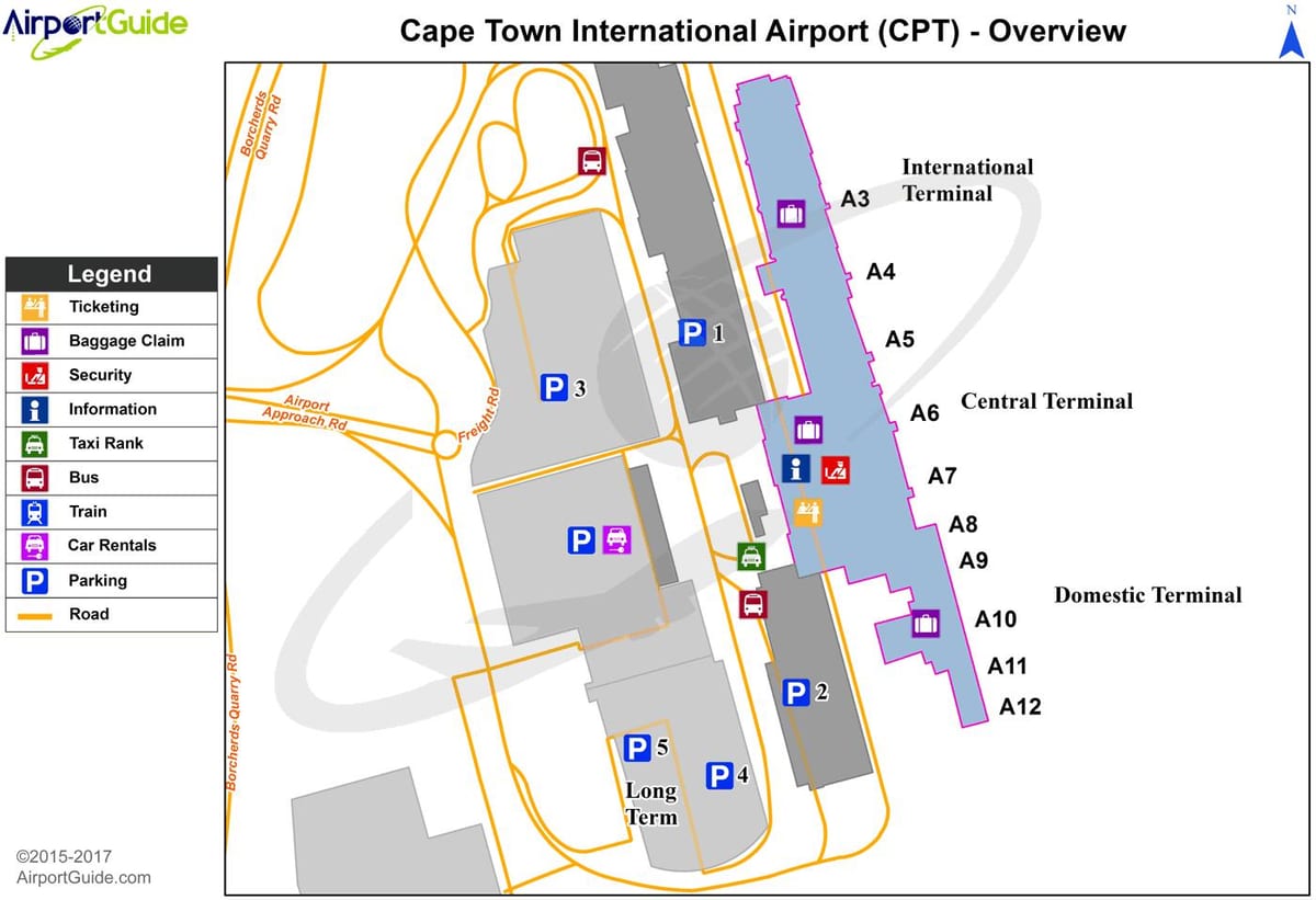 Cape Town international airport terminal kart