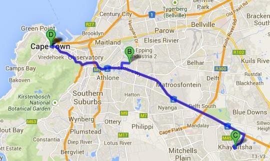 kommune i Cape Town kart