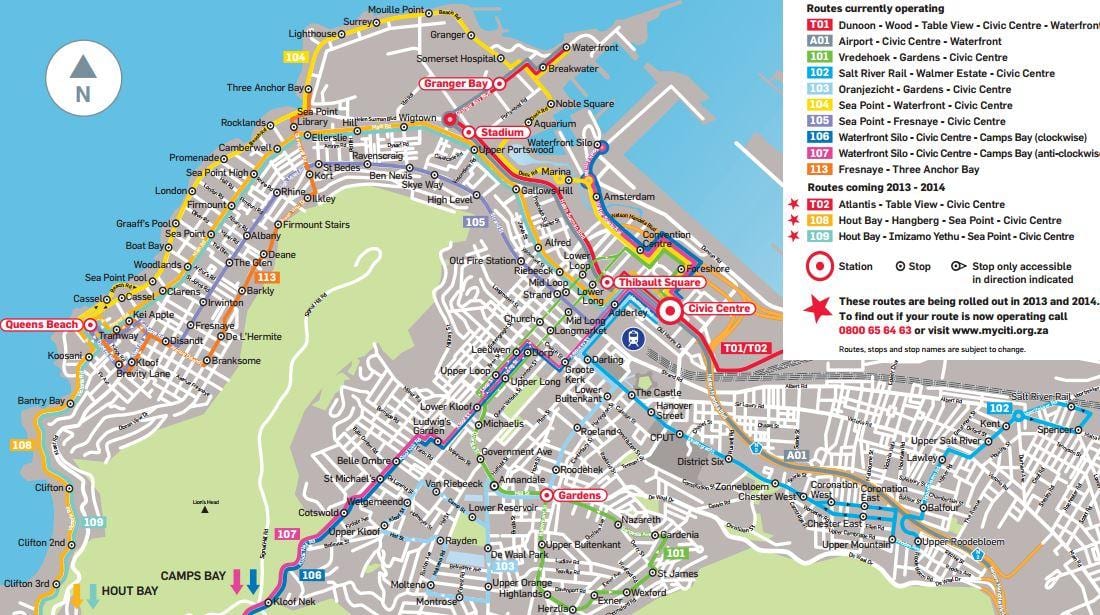kart over golden arrow buss rute