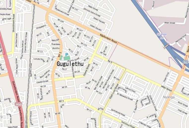 kart av gugulethu Cape Town
