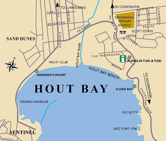 kart av hout bay kart Cape Town