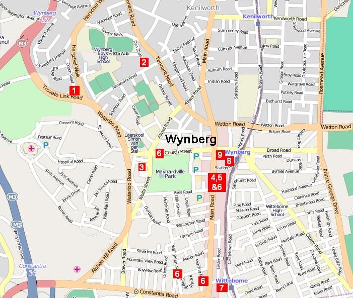  kart over wynberg Cape Town