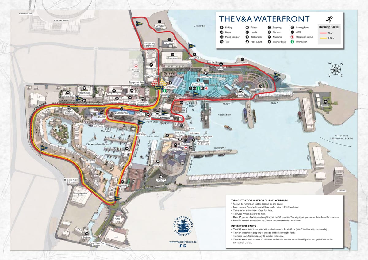 kart til v&a waterfront mall