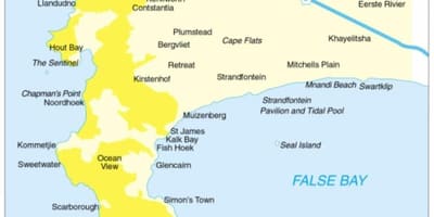 Cape Town (halvøya kart