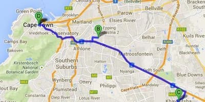 Kommune i Cape Town kart