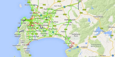 Kart over fiber kart Cape Town
