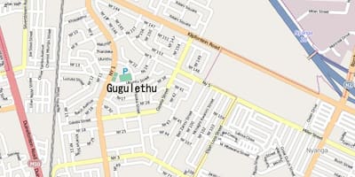 Kart av gugulethu Cape Town