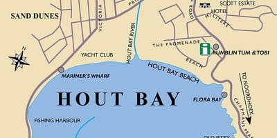 Kart av hout bay kart Cape Town