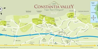 Kart av constantia-Cape Town