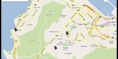 Kart av kensington Cape Town